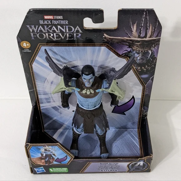 Marvel Studios Black Panther Wakanda Forever Shark Action Attuma Action Figure - Picture 2 of 8